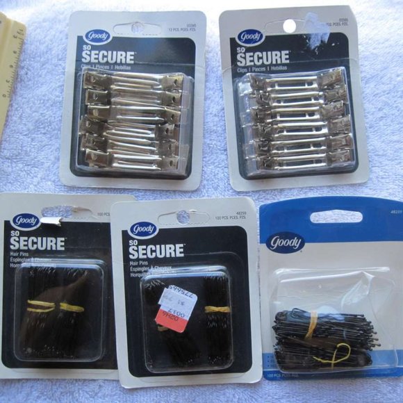 100 Metal Styling Hold It Secure Hair Pins Goody Coated Pin Blend Bronze Black - Picture 11 of 16